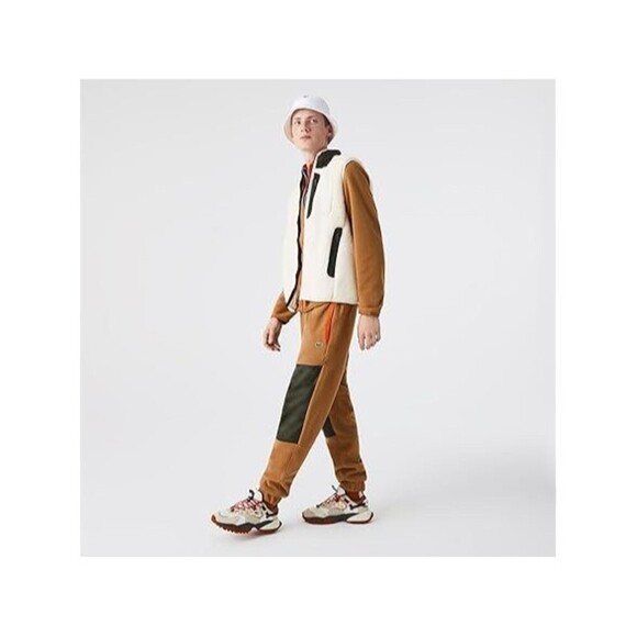 LACOSTE Men's Colorblock Polar Fleece Sweat Pant XH0227 Size 2XL - Picture 1 of 4